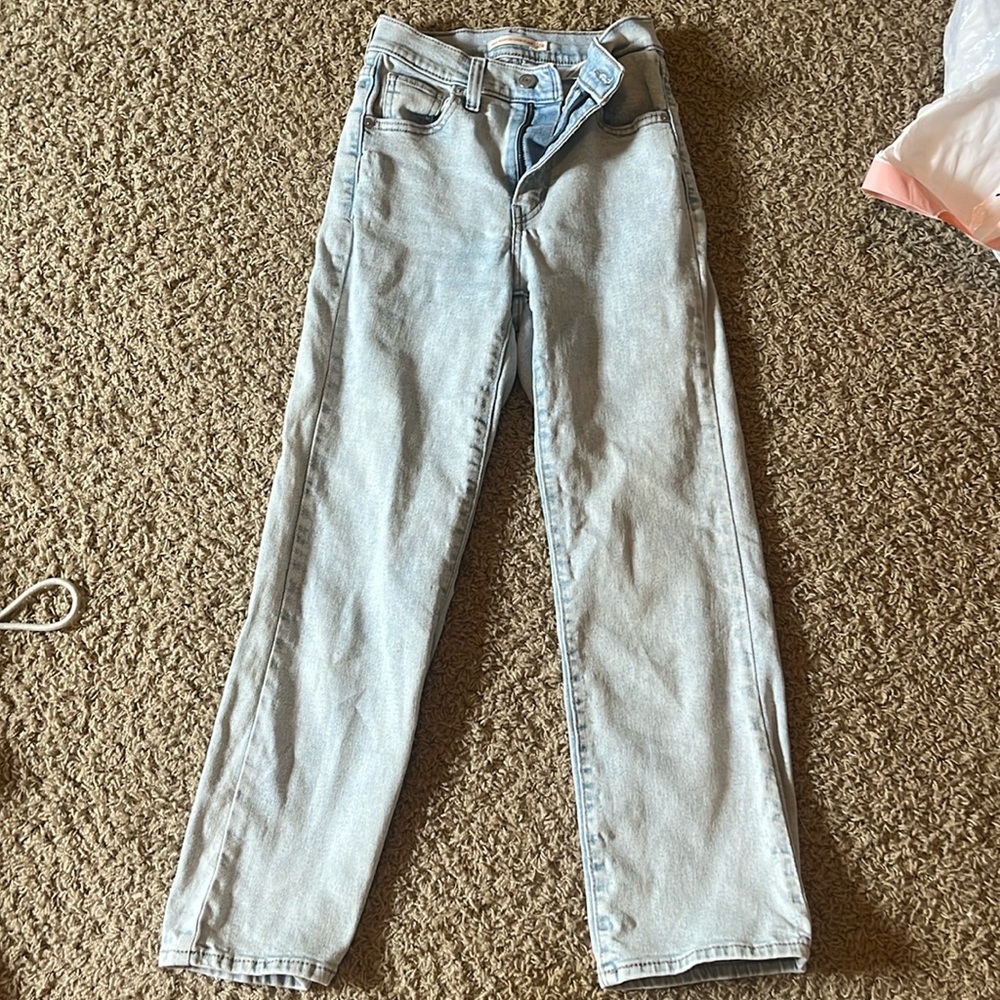 Levi jeans, high waisted, crop flare